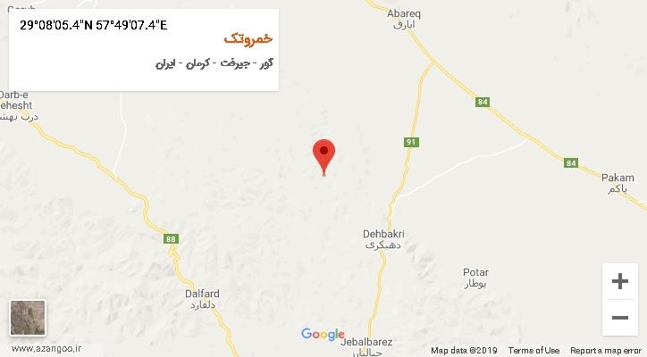 روستای خمروتک بر روی نقشه