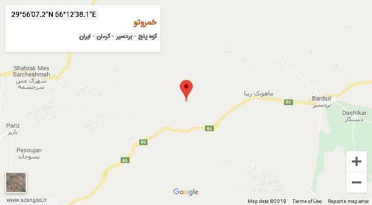 روستای خمروتو بر روی نقشه