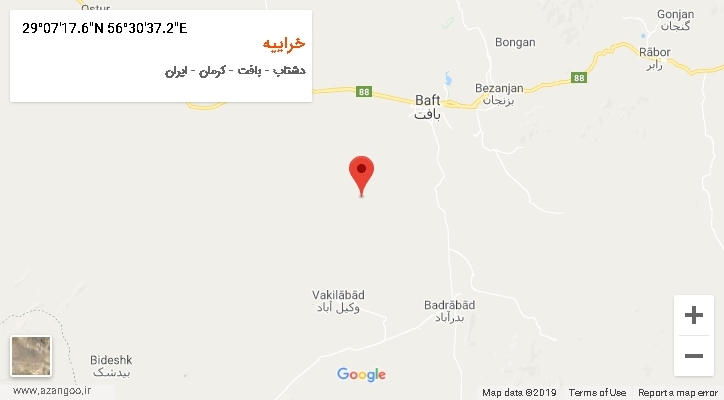 روستای خراییه بر روی نقشه