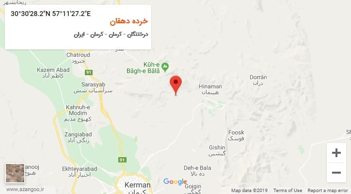 روستای خرده دهقان بر روی نقشه