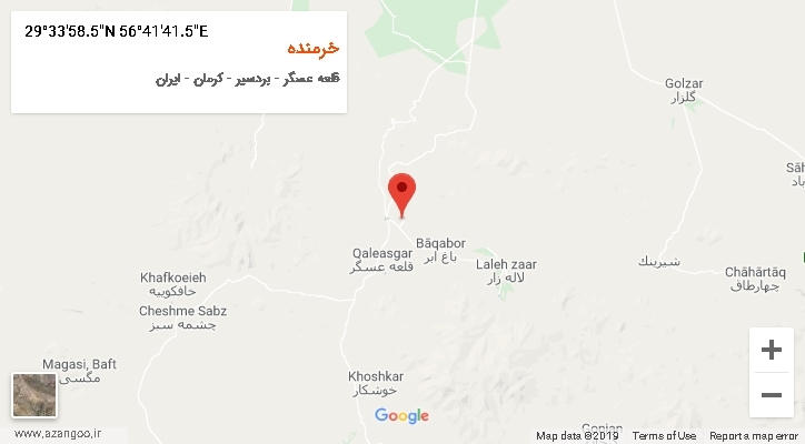 روستای خرمنده بر روی نقشه