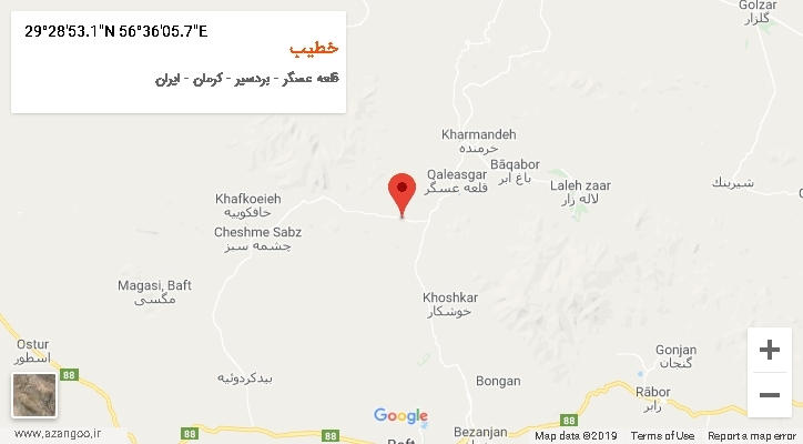 روستای خطیب بر روی نقشه