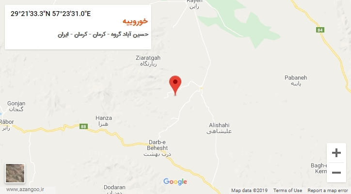 روستای خوروییه بر روی نقشه