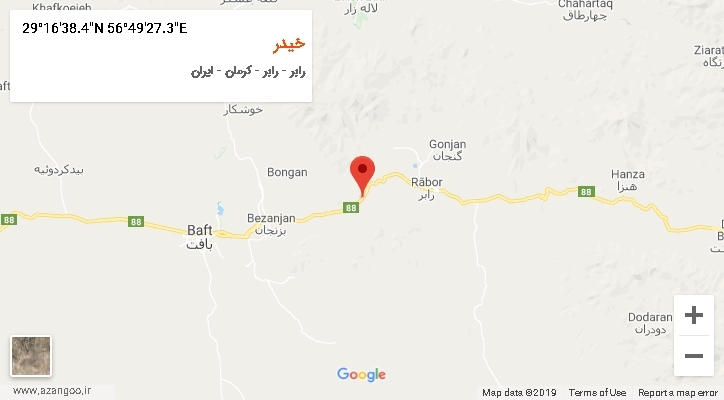 روستای خیدر بر روی نقشه