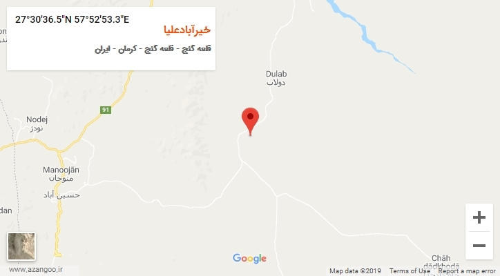 روستای خیرآبادعلیا بر روی نقشه