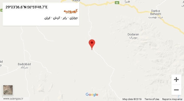 روستای کهیروییه بر روی نقشه