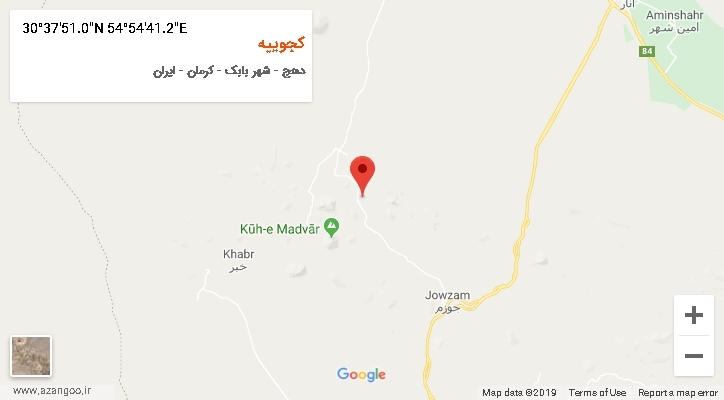 روستای کجوییه بر روی نقشه