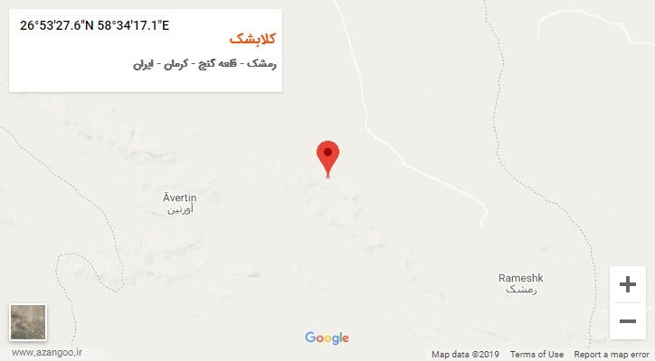 روستای کلابشک بر روی نقشه