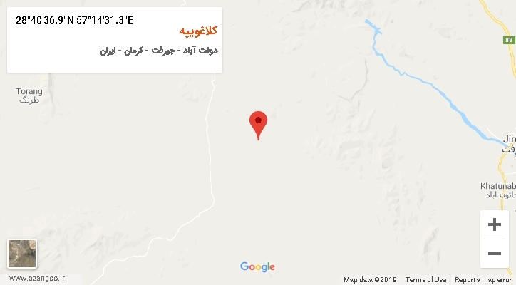 روستای کلاغوییه بر روی نقشه