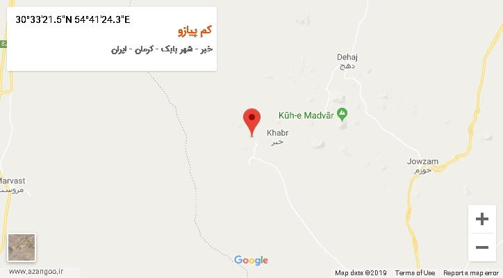 روستای کم پیازو بر روی نقشه