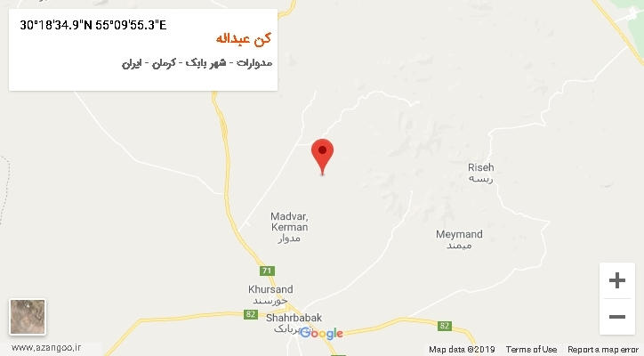 روستای کن عبداله بر روی نقشه
