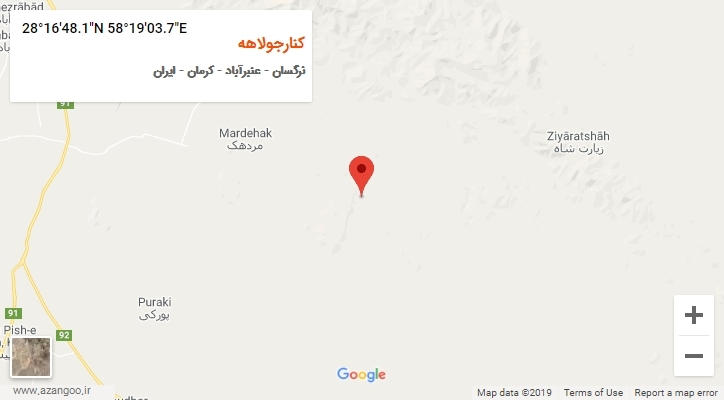 روستای کنارجولاهه بر روی نقشه