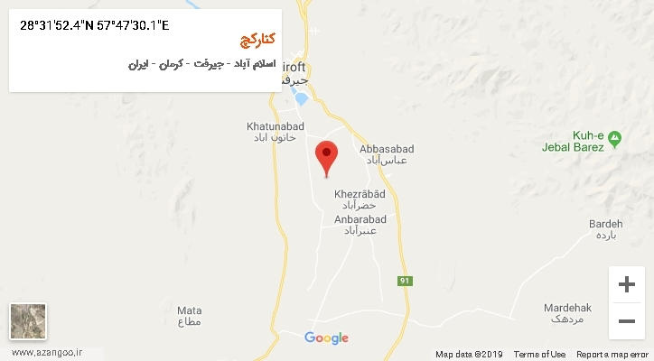 روستای کنارکچ بر روی نقشه