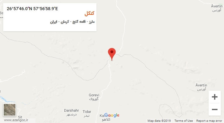 روستای کنکل بر روی نقشه