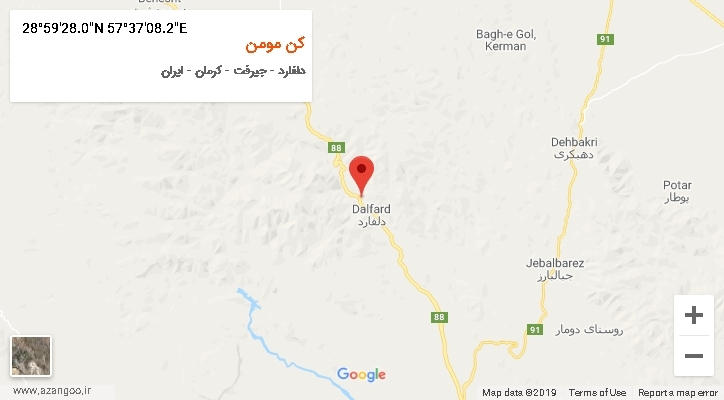 روستای کن مومن بر روی نقشه
