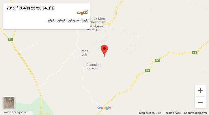 روستای کنتوت بر روی نقشه