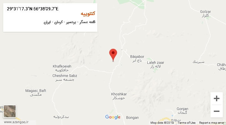روستای کنتوییه بر روی نقشه