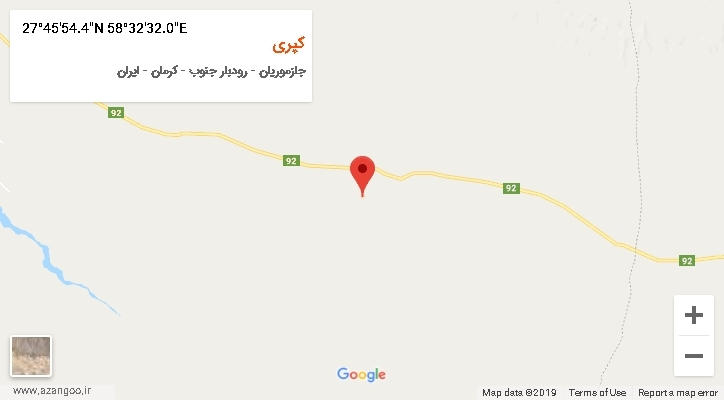 روستای کپری بر روی نقشه