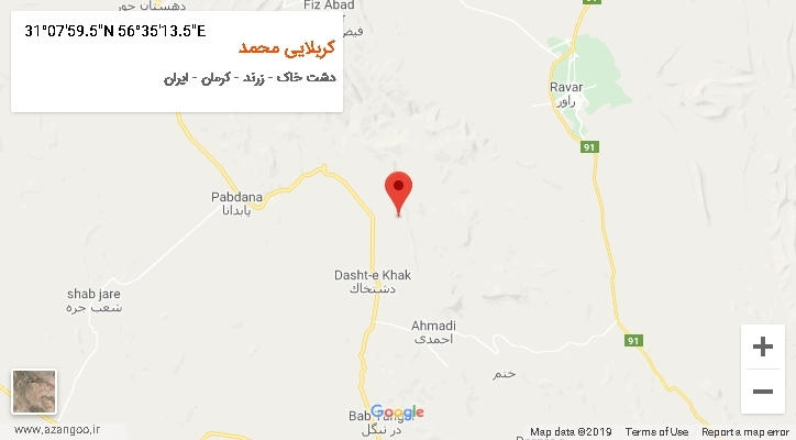 روستای کربلایی محمد بر روی نقشه