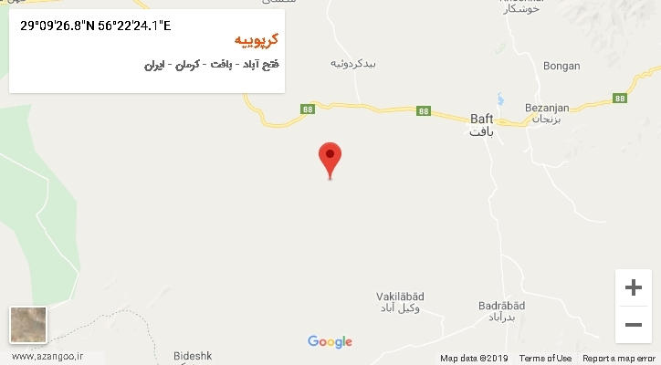 روستای کرپوییه بر روی نقشه
