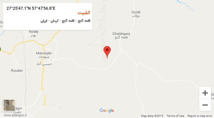 روستای کشیت بر روی نقشه
