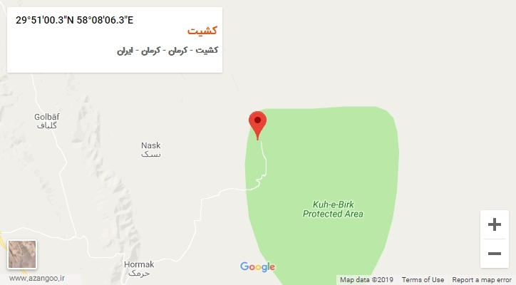 روستای کشیت بر روی نقشه