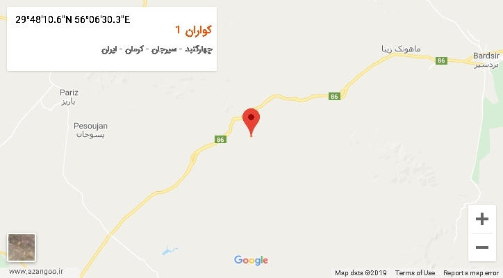 روستای کواران 1 بر روی نقشه