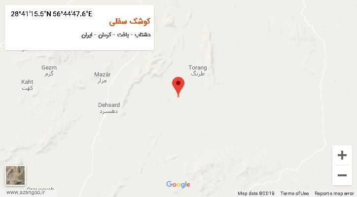 روستای کوشک سفلی بر روی نقشه