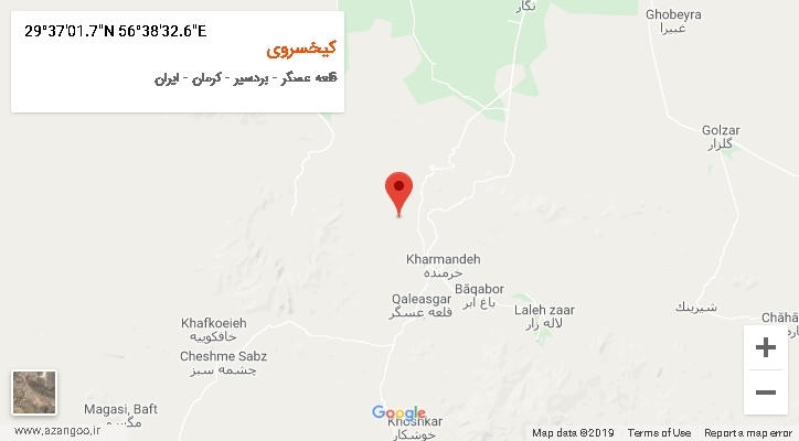 روستای کیخسروی بر روی نقشه