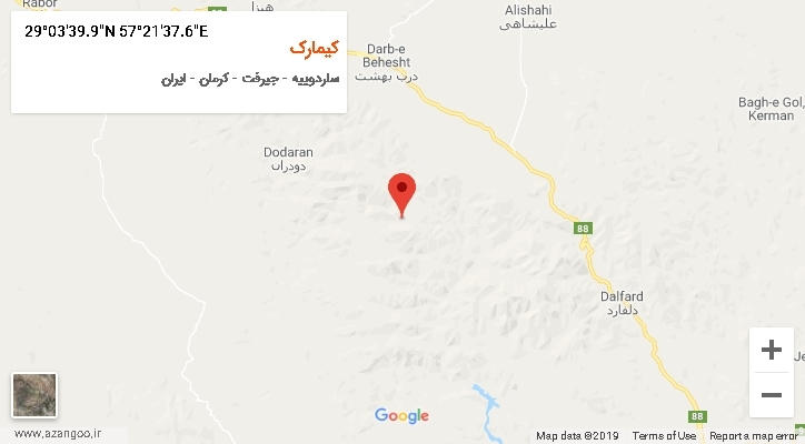 روستای کیمارک بر روی نقشه