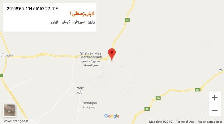روستای لاپاریزسفلی1 بر روی نقشه