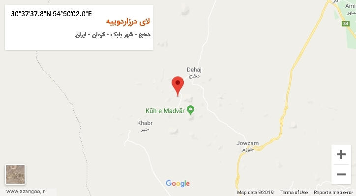 روستای لای درزاردوییه بر روی نقشه