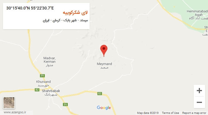 روستای لای شکرکوییه بر روی نقشه