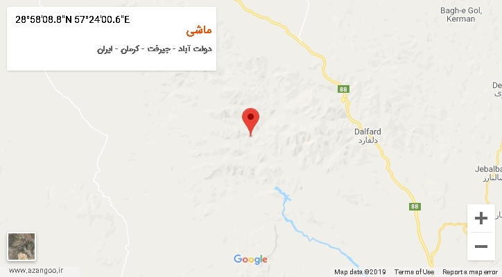 روستای ماشی بر روی نقشه