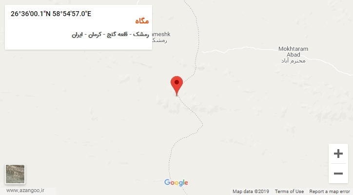 روستای مگاه بر روی نقشه