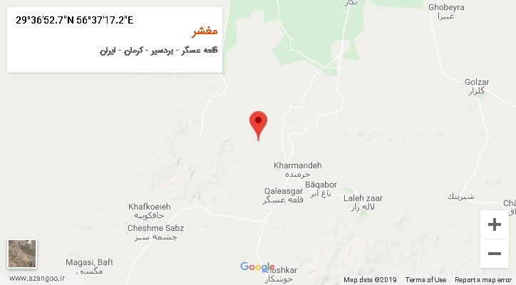روستای مغشر بر روی نقشه
