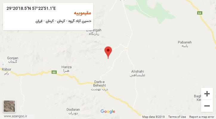 روستای مقیموییه بر روی نقشه