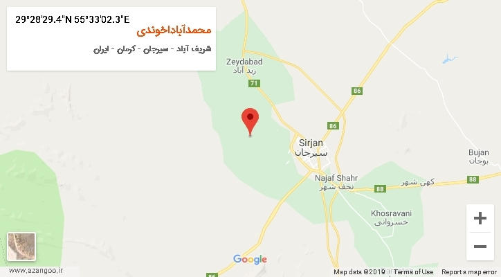 روستای محمدآباداخوندی بر روی نقشه