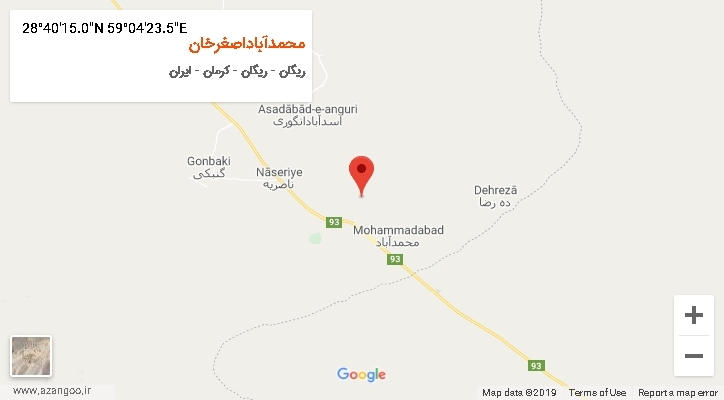 روستای محمدآباداصغرخان بر روی نقشه