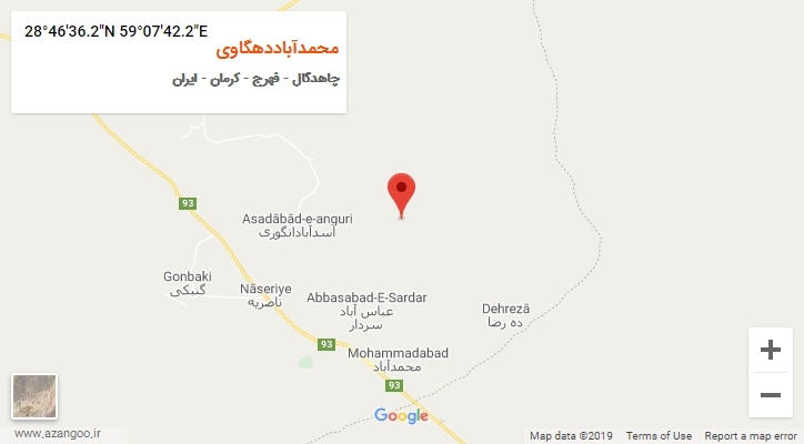 روستای محمدآباددهگاوی بر روی نقشه