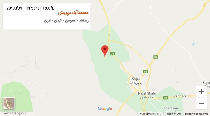 روستای محمدآباددرویش بر روی نقشه