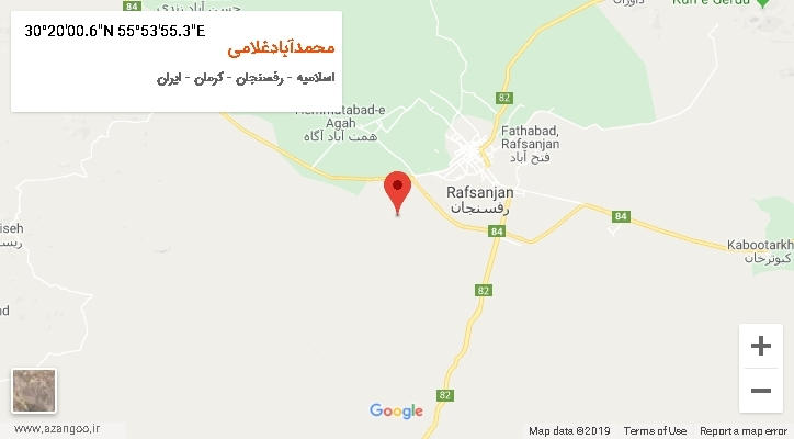 روستای محمدآبادغلامی بر روی نقشه