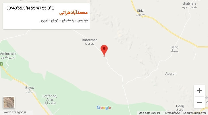 روستای محمدآبادهراتی بر روی نقشه