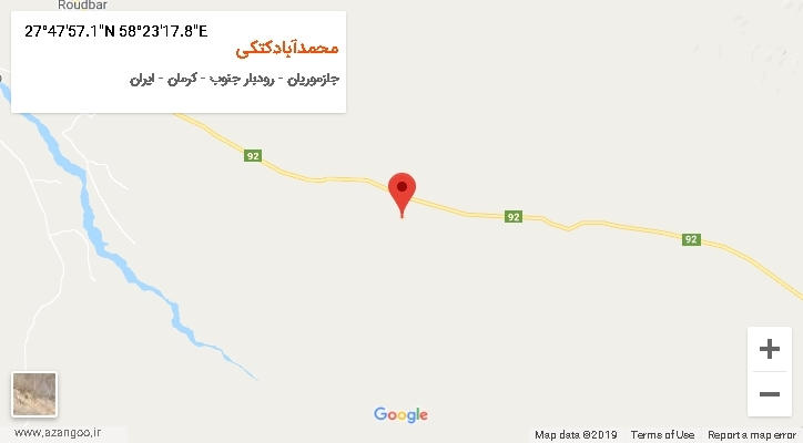 روستای محمدآبادکتکی بر روی نقشه