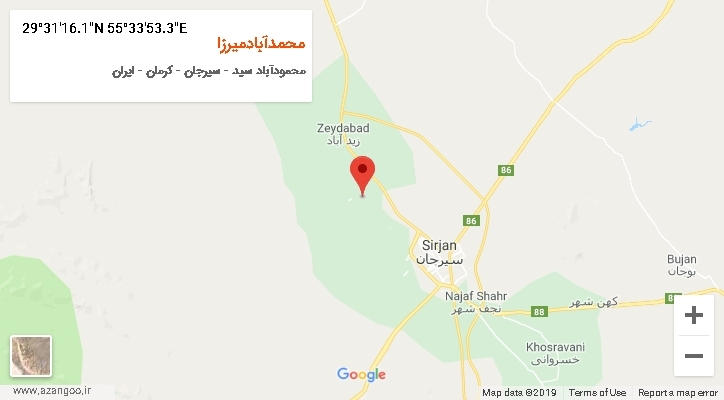 روستای محمدآبادمیرزا بر روی نقشه
