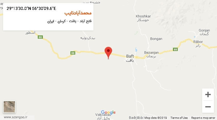 روستای محمدآبادنایب بر روی نقشه