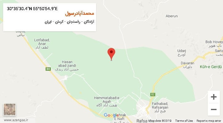 روستای محمدآبادرسول بر روی نقشه