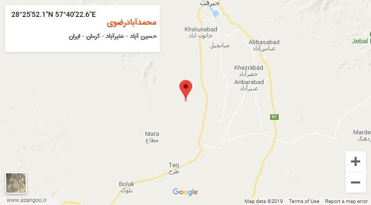 روستای محمدآبادرضوی بر روی نقشه