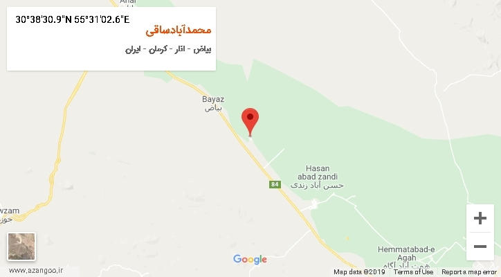 روستای محمدآبادساقی بر روی نقشه