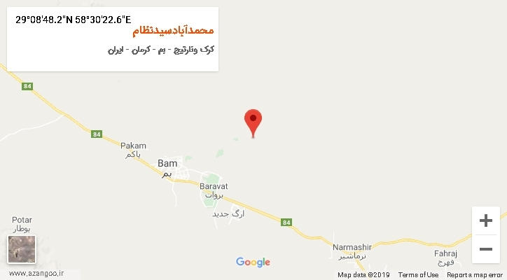 روستای محمدآبادسیدنظام بر روی نقشه